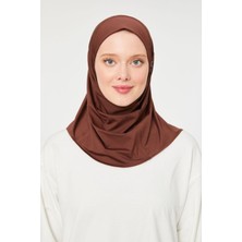 Melodi Scarf Kadın Tesettür Hijab Spor Şal Kahverengi