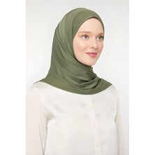 Melodi Scarf Kadın Tesettür Pratik Hijab Şal Haki