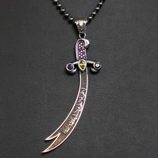 Emren Jewelry 925 Ayar Gümüş Zülfikar Kılıcı Erkek Kolye