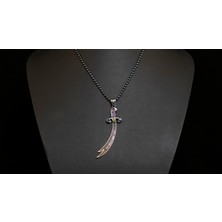 Emren Jewelry 925 Ayar Gümüş Zülfikar Kılıcı Erkek Kolye