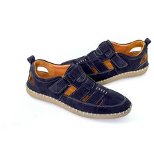 Grado Deri Erkek Sandalet Yumuşak Comfort, Battal Boy 1253