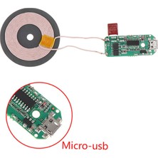 Robiz Kablosuz Şarj Modülü 10W 2A Mobil Akıllı Telefon Oyuncak Pil Şarj Transmiter Micro USB