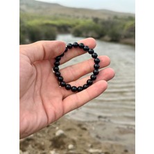 Gökçeada Doğaltaş 8 mm Oniks Taşı Bileklik Aa Kalite
