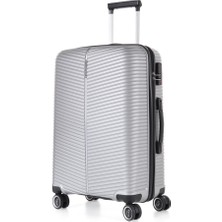 Alinka Ççs 5224 Silikon Valiz Set - Polipropilen 3 Lü Kırılmaz Valiz Seti