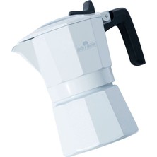 Tekno Trust Paslanmaz Çelik Kahve Potu Moka Pot 150 ml 2 Cup Beyaz 100-199 ml