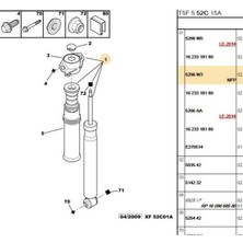 Dj Parts Arka Amortisör 307  C4 (DS1377-PN7312102-5206.W3)