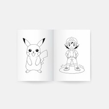 Tabby Design Pokemon Boyama Kitabı 2'li Set