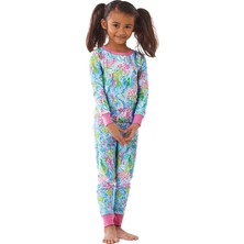 Babies Design Store Lilly Pulitzer Mermaid Cove Organik Kız Çocuk Pijama Takımı