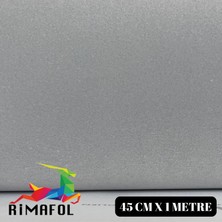 Rimafol Gri Cricut ve Silhoutte Uygun Floklu Kadife Kendinden Yapışkanlı Folyo 45CMX1METRE