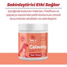 Vet's Plus Calming Çiğnenebilir Tablet 60'lı (Kedi ve Köpekler için Sakinleştirici)