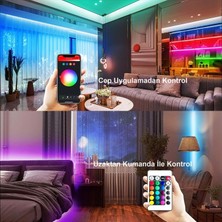 Hymark Tuya Smart Akıllı Şerit LED Bluetooth 5 Metre Rgb 16 Milyon Renk Wifi Kumandalı