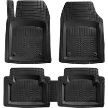 Sare Tuning Fiat Punto Evo 2009-2011 Araca Uyumlu Comfort 4d Derin Havuzlu Siyah Oto Paspas Takımı