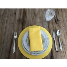 Trend Yuvam Ev Tekstil Ürünleri Sarı Supla 33 cm (6 Adet)  (Mdf Dahil)