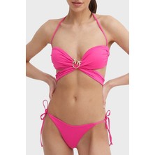 Pinko Yanlardan Bağlamalı Streç Jarse Bikini Altı Bayan Bikini Altı 101268 A1PM N17