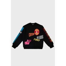 Dsquared2 Pamuklu Bisiklet Yaka Çocuk Sweat DQ0223 D00U7 Sweat DQ0223