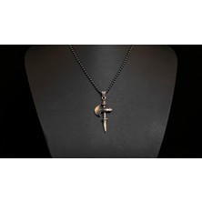 Emren Jewelry 925 Ayar Gümüş Balta Erkek Kolye