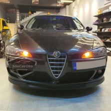 ŞüsCarOto Aksesuar Alfa Romeo 147 Uyumlu Üniversal Astra H Lip Esnek Ön Lip 2 Parça Tampon Altı Dil Karlık Ön Ek