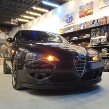 ŞüsCarOto Aksesuar Alfa Romeo 147 Uyumlu Üniversal Astra H Lip Esnek Ön Lip 2 Parça Tampon Altı Dil Karlık Ön Ek