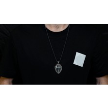 Emren Jewelry 925 Ayar Gümüş Çift Başlı Balta Erkek Kolye