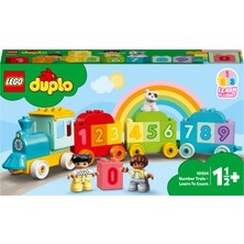 LEGO DUPLO® İlk Sayı Treni Saymayı Öğren 10954 - 18 Ay ve Üzeri Çocuklar İçin Sayma Yetisini Geliştiren Eğitici Oyuncak Yapım Seti (23 Parça)