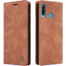 YH Mall Huawei P30 Lite Deri Kılıf Için Flip Case Basit Iş Darbeye Dayanıklı (Yurt Dışından)