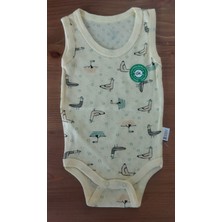Baby Body Spinapi Kuş Desenli Çıtçıtlı Bebek Body-Zıbın