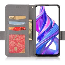 YH Mall Huawei Y9S Yan Toka Pu Deri Cüzdan Manyetik Kart Yuvaları Için Kılıf (Yurt Dışından)