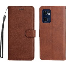 YH Mall Oppo Bulmak Için Flip Case X5 Lite Klasik Düz Renk Yüksek Kaliteli Deri (Yurt Dışından)