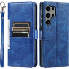 YH Mall Samsung Galaxy S23 Için Flip Case Ultra 6 Kart Yuvaları Kickstand Pu Deri (Yurt Dışından)