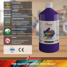 Red Rose Mor Akrilik Boya 1000 gr Dekoratif Hobi Amaçlı Sanatsal Canlı Renkler