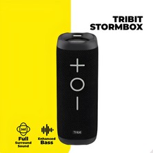 Tribit Stormbox 2 IPX7 Su Geçirmez 24 Saat Oynatma Süresi 2*17W Taşınabilir Bluetooth Hoparlör Siyah