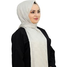 Elit Minelli Jakarlı Monogram  Şal EŞ5275-1