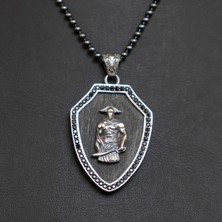 Emren Jewelry 925 Ayar Gümüş Yunan Şövalye Erkek Kolye