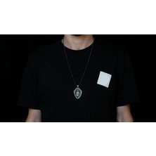Emren Jewelry 925 Ayar Gümüş Yunan Şövalye Erkek Kolye
