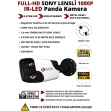 BayiCam 20 Kameralı Metal Panda Kasa Gece Görüşlü Ir-Led Kamera Seti 1tb Hard Disk - Sony Lensli 1080P Full Hd Cepten Izleme -20P