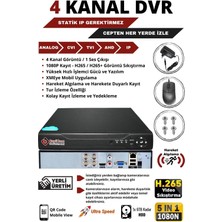 BayiCam 4 Kameralı Gece Görüşlü Ir-Led Kamera Seti 500GB Harddisk - 1080P Full Hd Cepten Izleme -4K0D-P4