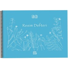 Glanart Gıpta 25 x 35 cm Plastik Kapak Spiralli Resim Defteri Koparma Izli Cırtlı