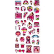 Limmy Sticker Kabartmalı Stiker Defter Planlayıcı Etiket 19 x 9 cm Nostaljik Telefon