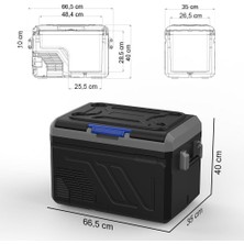 Coolist CLK25 12/24VOLT/220VOLT 25 Litre Kompresörlü Oto Buzdolabı/dondurucu