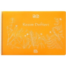 Glanart Gıpta 25 x 35 cm Plastik Kapak Spiralli Resim Defteri Koparma Izli Cırtlı