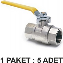 Kalde Doğalgaz Vanası Küresel 1’’ Paket 5 Li