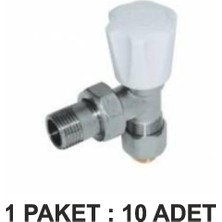 AK TEK Kalde Pex B Köşe Radyatör Vanası 16*2’’ Paket 10 Li