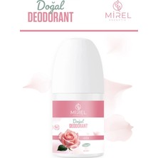 Mirel Doğal Roll On Deodorant-Doğal Ve Vegan Içerik- Gül Kokulu-Ter Kokusuna Hızlı Ve Etkili Çözüm