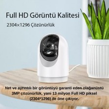 Polham Hc Full Hd Gece Görüşlü Wifi Bağlantılı Cctv-Ptz Iç Mekan Ses Görüntü Güvenlik Kamerası, İP65