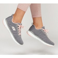 Skechers Flex Appeal 3.0-Insiders Kadın Gri Spor Ayakkabı - 13067 Gylp