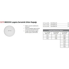 Bocchı Logolu 1219-002-1120 Seramik Sifon Kapağı Mat Beyaz