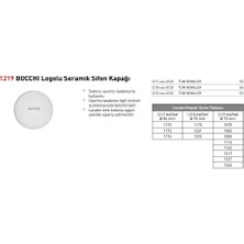 Bocchı Logolu 1219-005-1120 Seramik Sifon Kapağı Mat Gri