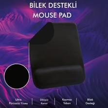 Active Team (23,5 X 20 CM) Ofis Ev Oyun İçin Kaymaz Taban Bilek Destekli Ergonomik Mouse Pad