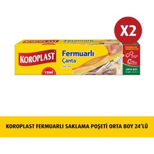 Koroplast Fermuarlı Saklama Poşeti Küçük Boy  12'li  x 2 Ad