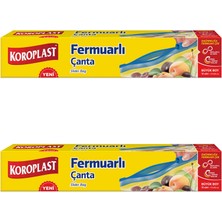 Koroplast Fermuarlı Saklama Poşeti Büyük  Boy  10LUX 2 Ad